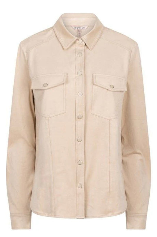 Esqualo Faux Suede Top