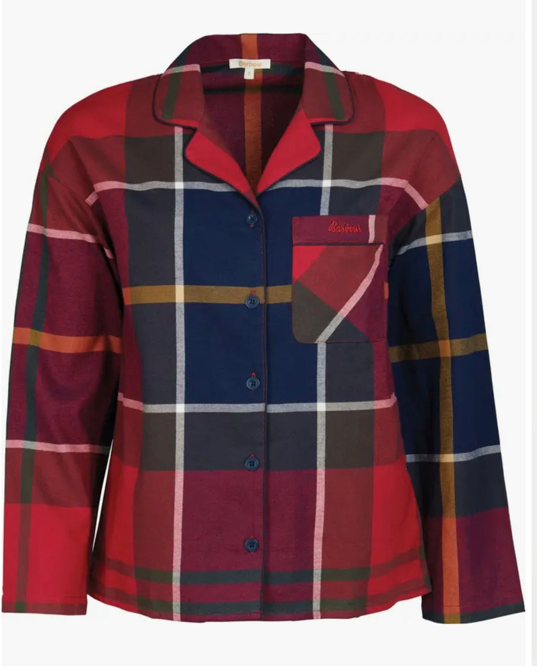 Barbour Large Scale Ellery Pj Set-Large Red Tartan