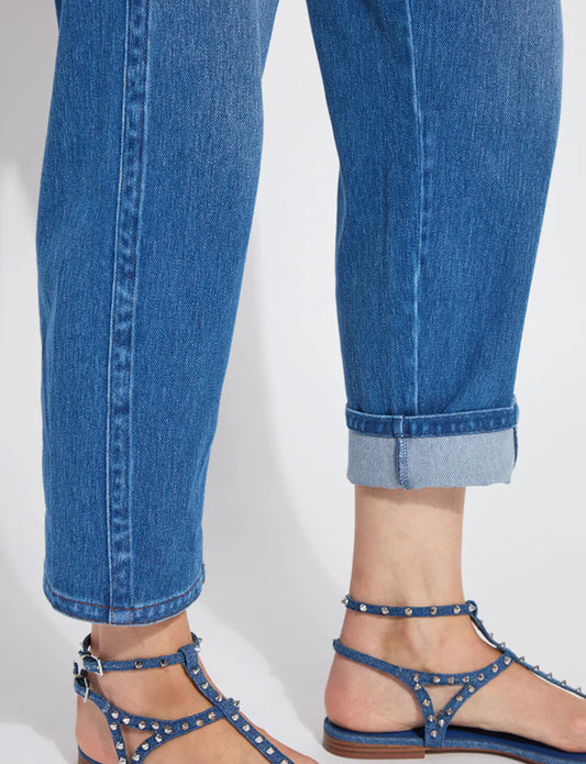 Winslet Cuffed Crop Barrel Jean