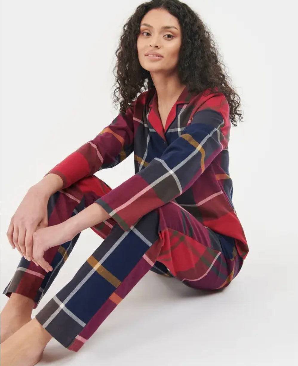 Barbour Large Scale Ellery Pj Set-Large Red Tartan