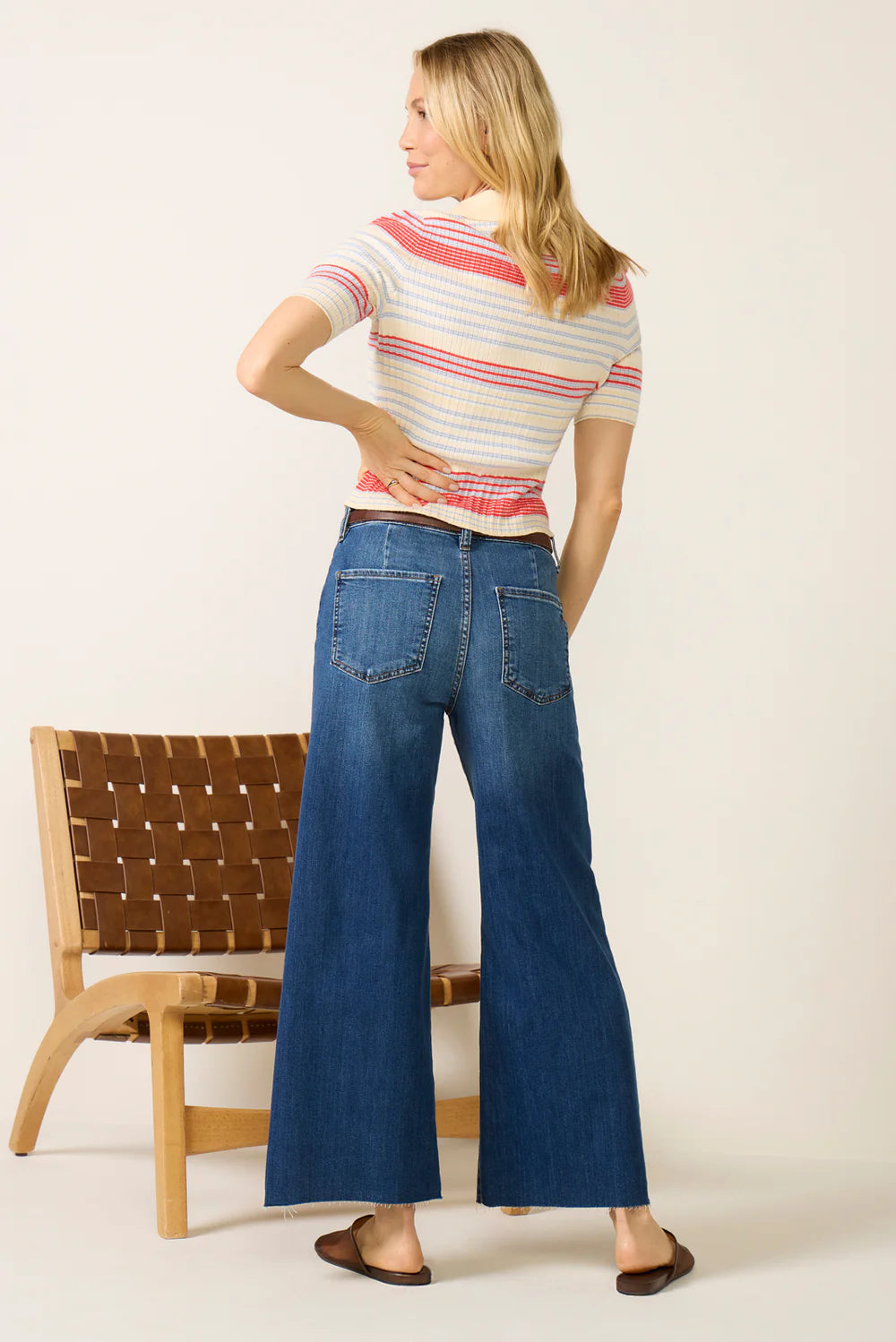 Meg Wide Leg with Front Paych Pockets