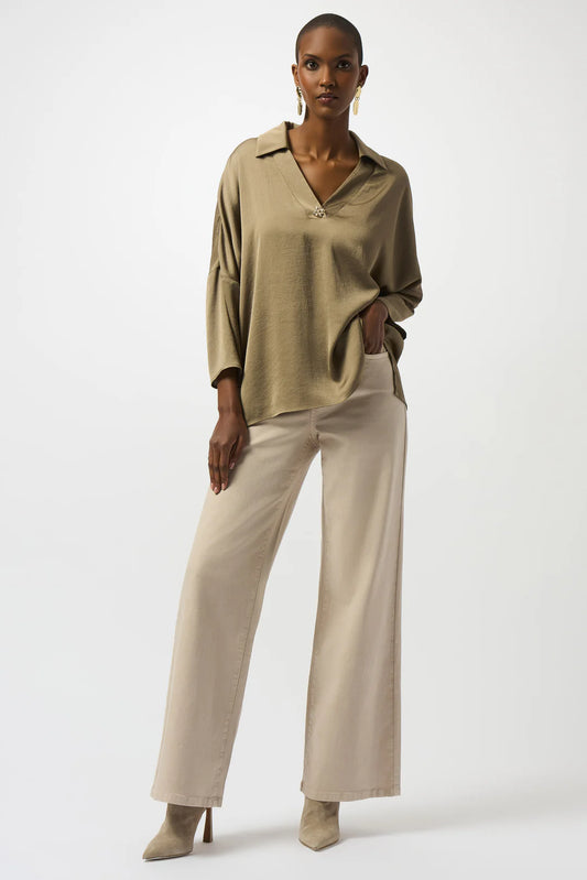 Ribkoff V-Neck Top-Java