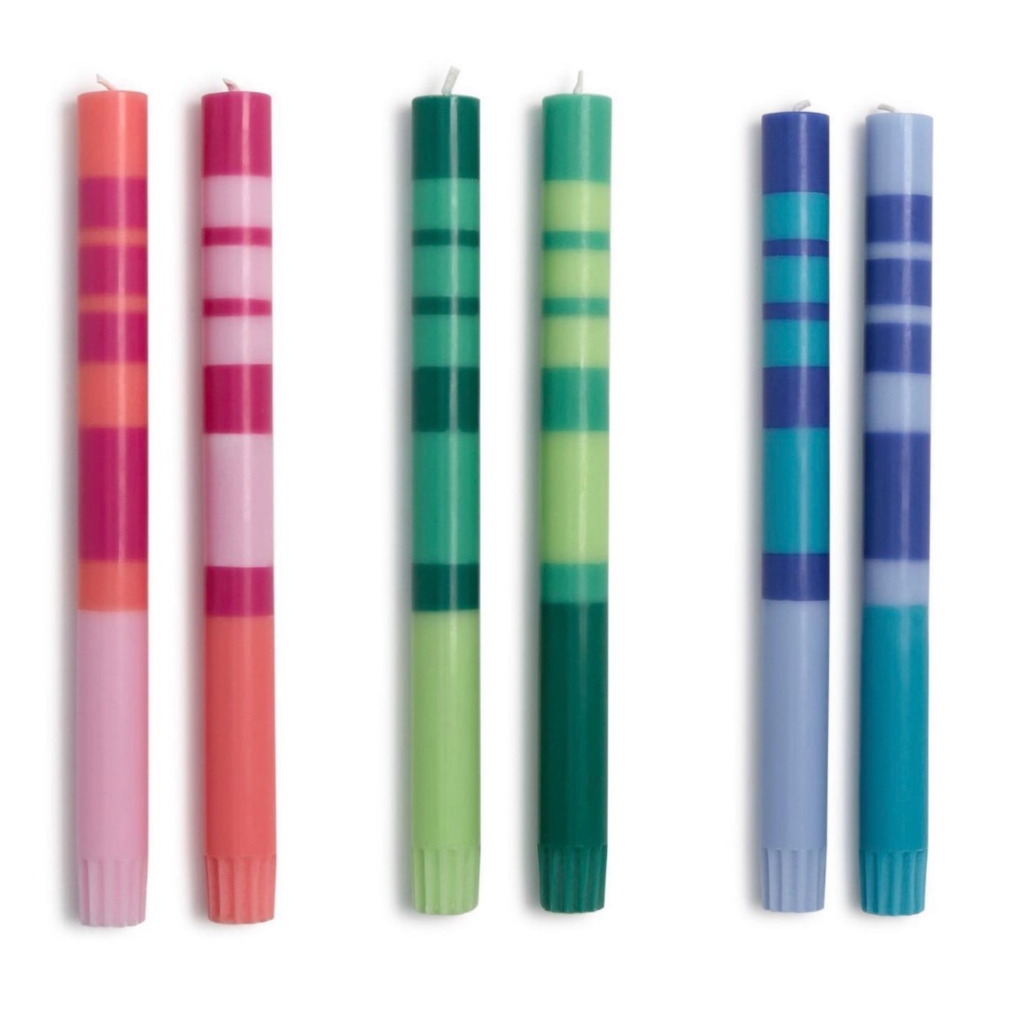 Colorful Taper Candle Set