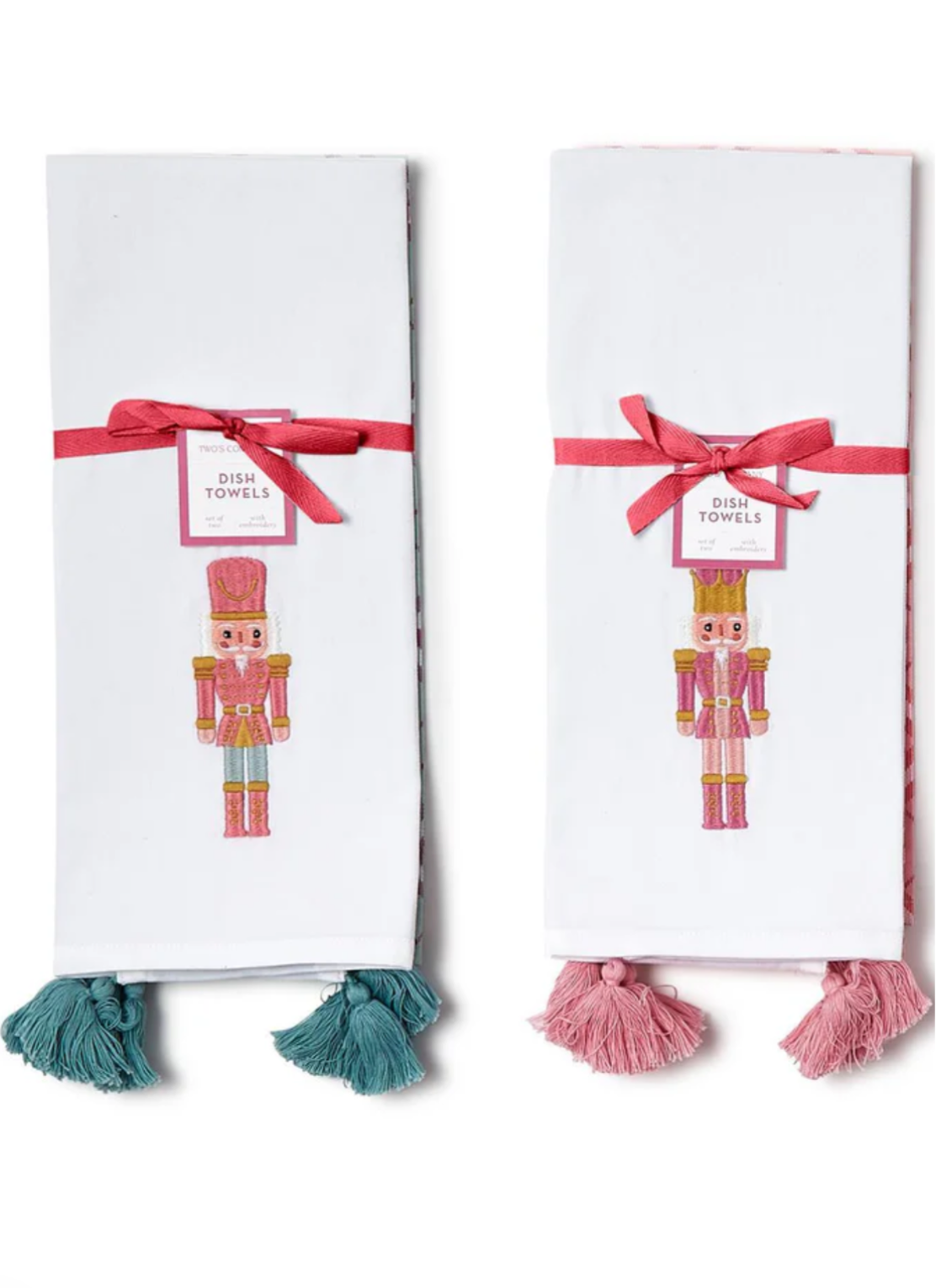 Nutcracker Dish Towels with Tassles