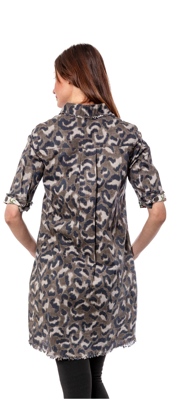 Chatham Dress- Leopard Camo Print