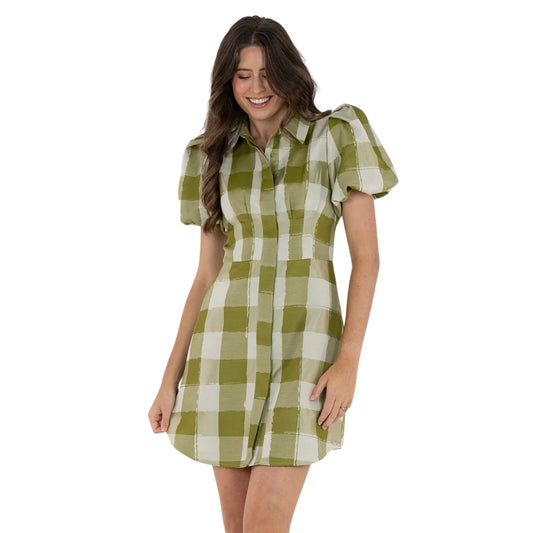 Britt Dress-Gingham
