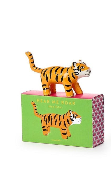 Hear Me Roar Ceramic Ring Holders
