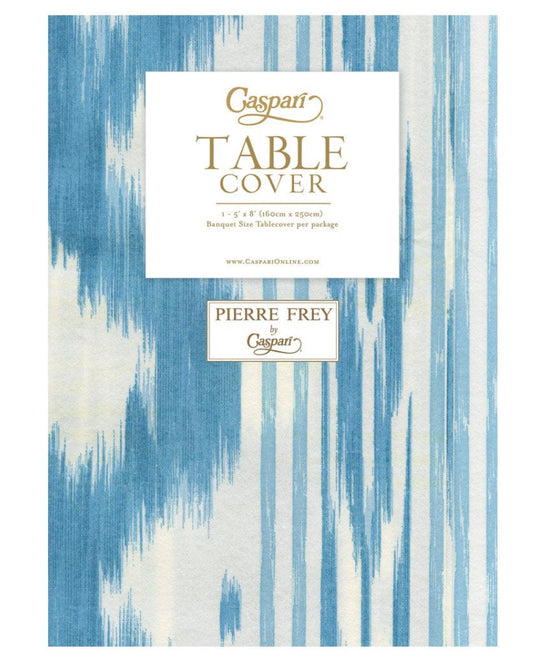 Toile De Nantes Blue Paper Linen Table Covers - 1 Each