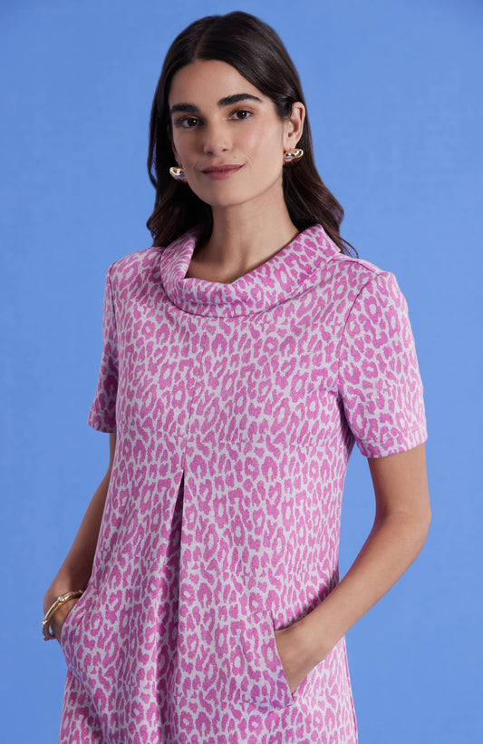 Kristen Knit Dress - Cheeky Pink Cheetah