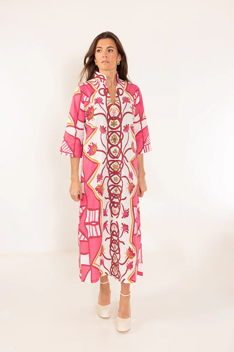 Bouvier Long Dress-Raspberry Trail