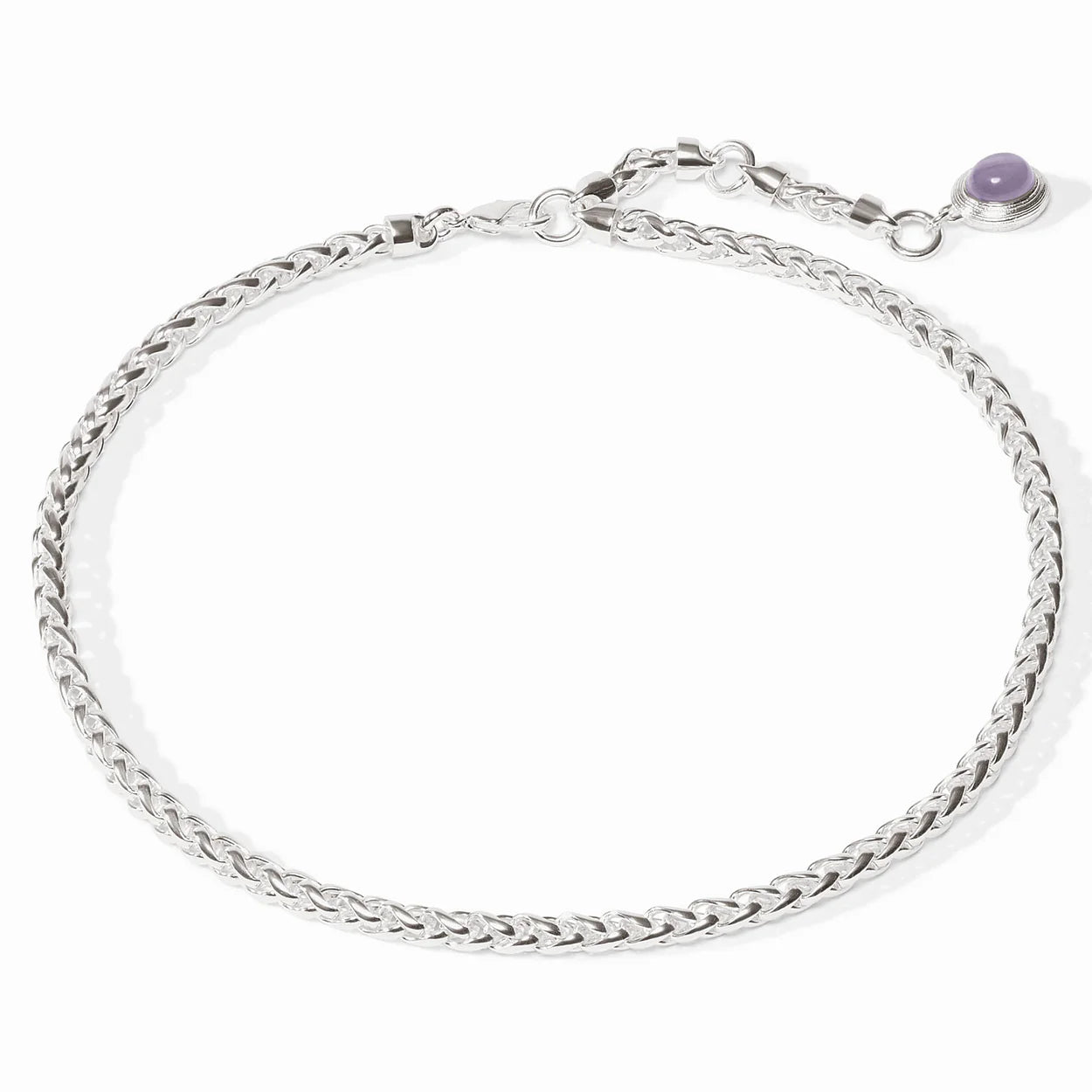 Cobblestone Link Necklace - Silver