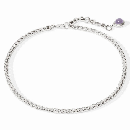 Cobblestone Link Necklace - Silver