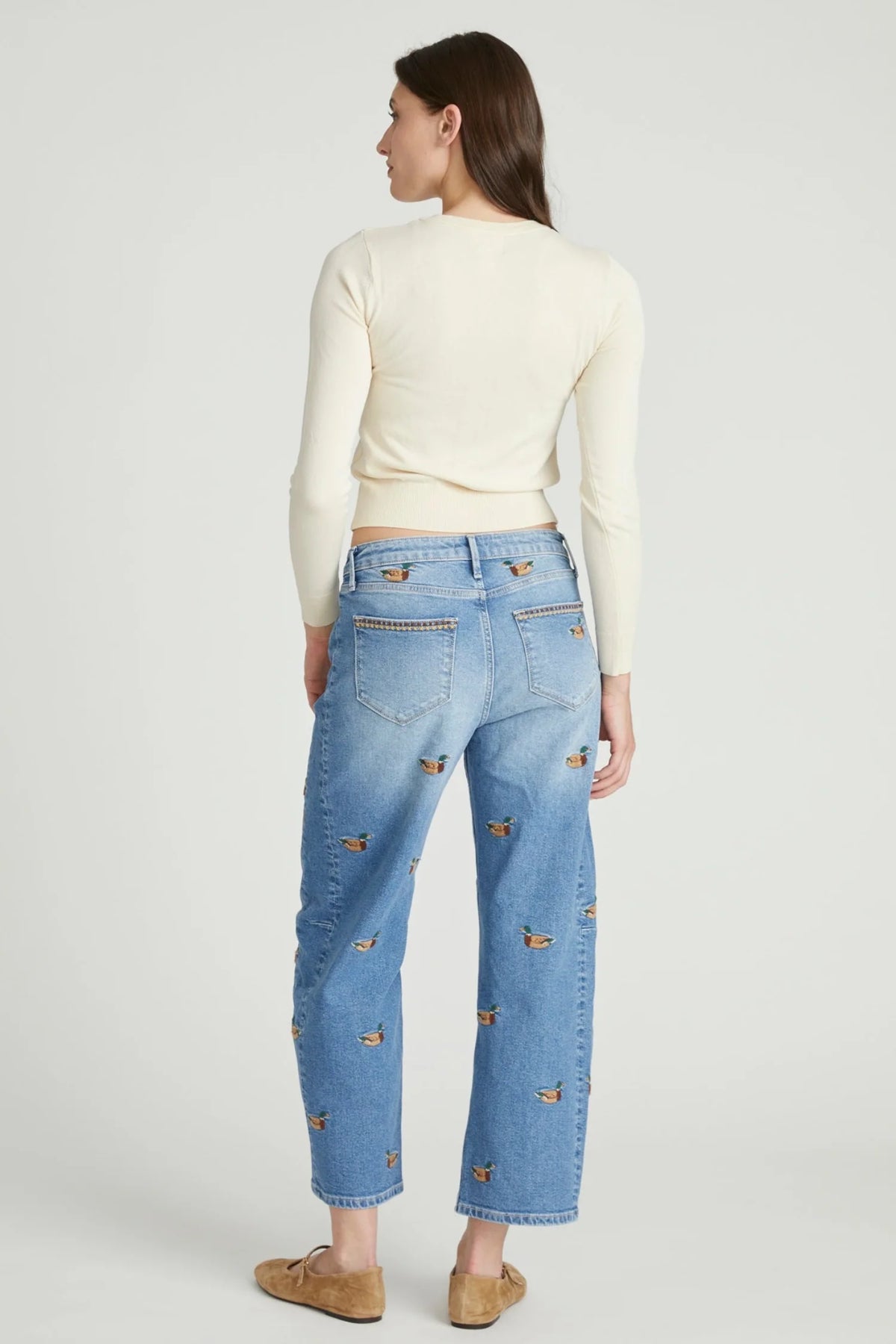Elaine Duckin’ Around Barrel Jeans