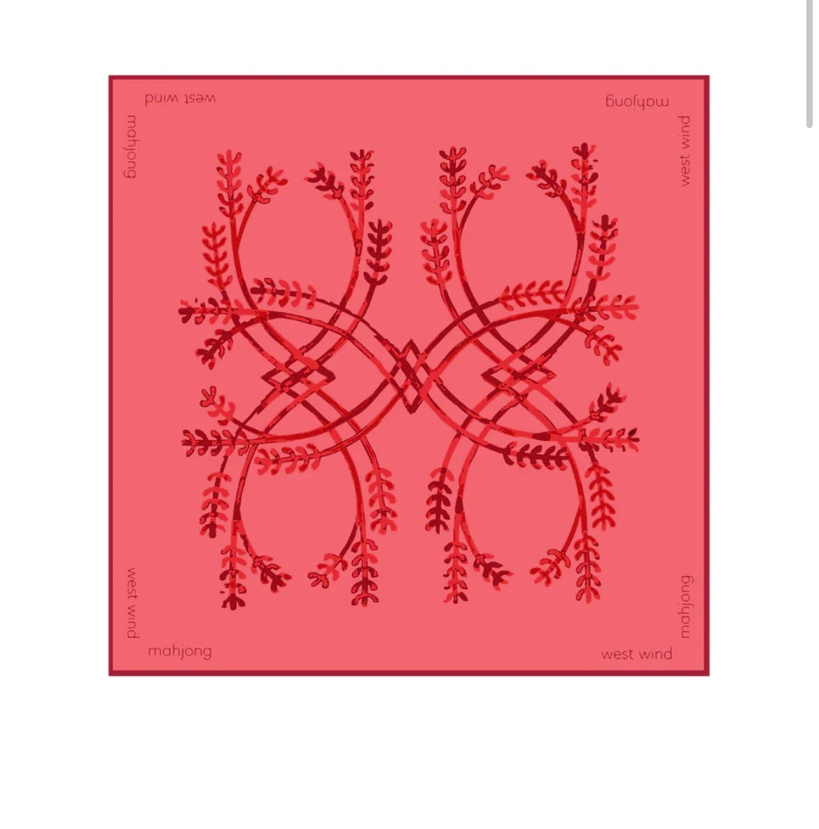 Mahjong Tile Mat - Red