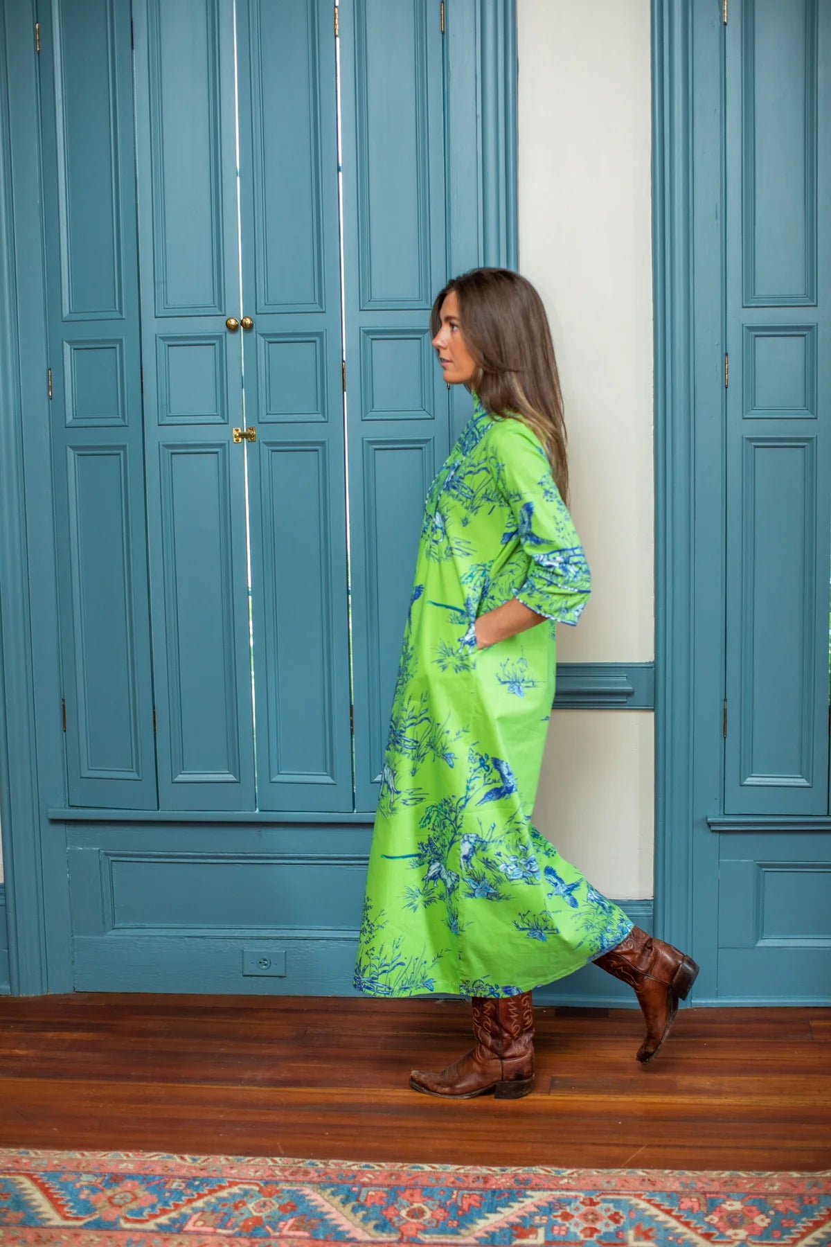 Long Deb Dress-Field & Feather