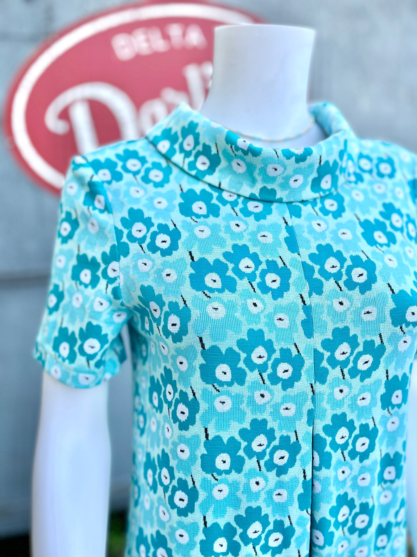 Kristen Knit Dress - Blue Multi Floral