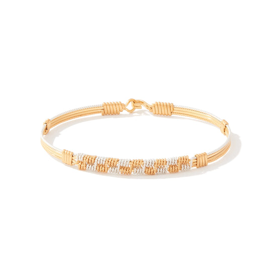 Hearts Collide Bracelet-14k Gold w/ Sterling Silver