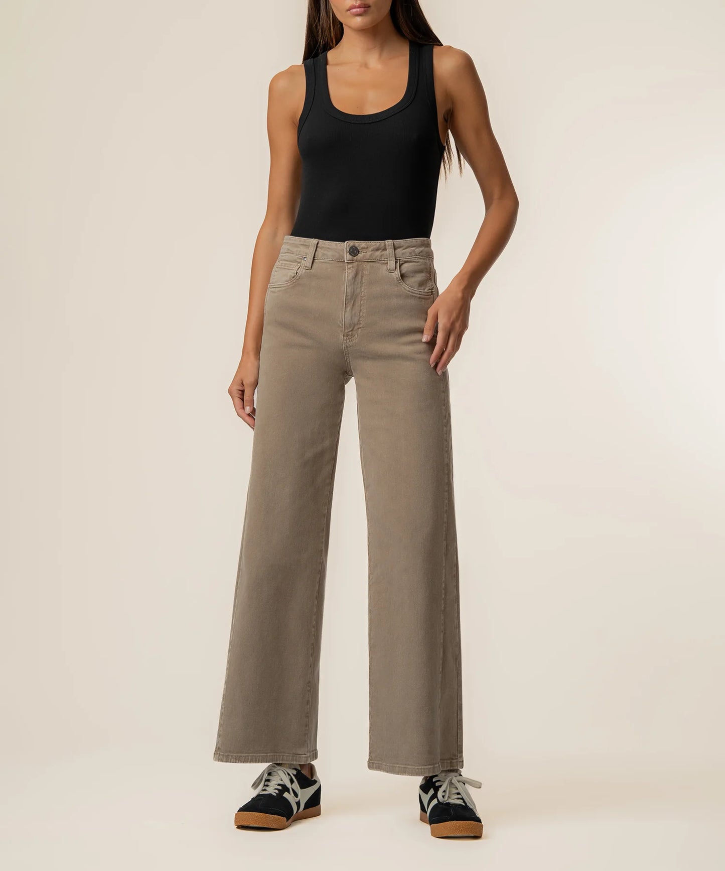 Meg wide leg/milk tea