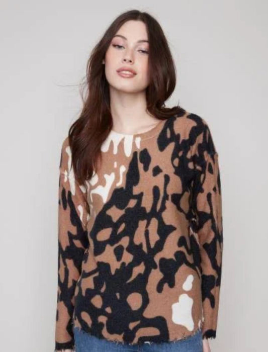 Printed Reversible Sweater