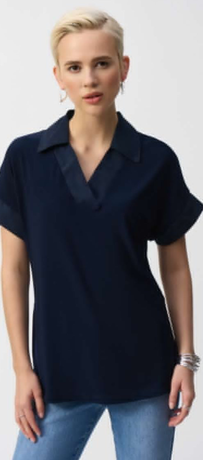 Joseph Ribkoff Boxy V Neck