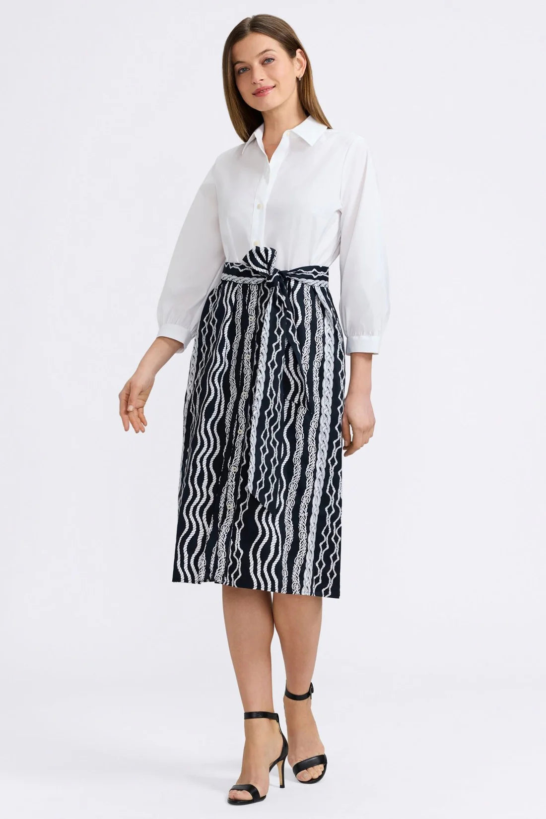 Esther Dress-Black & White