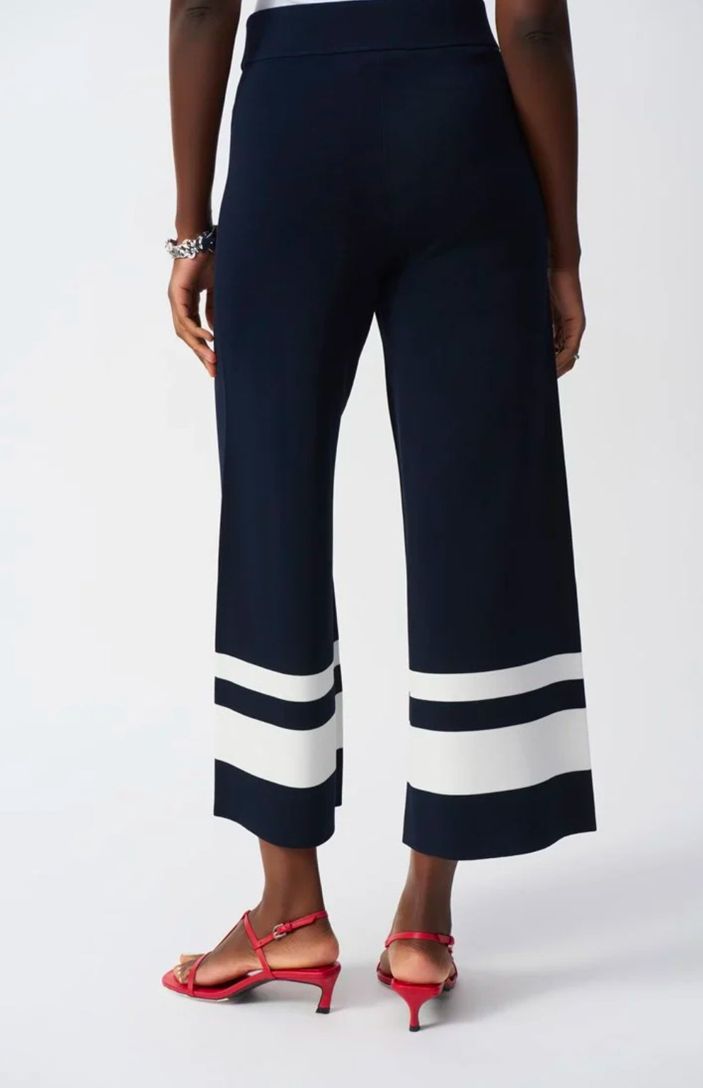 Joseph Ribkoff Striped Crop Pant