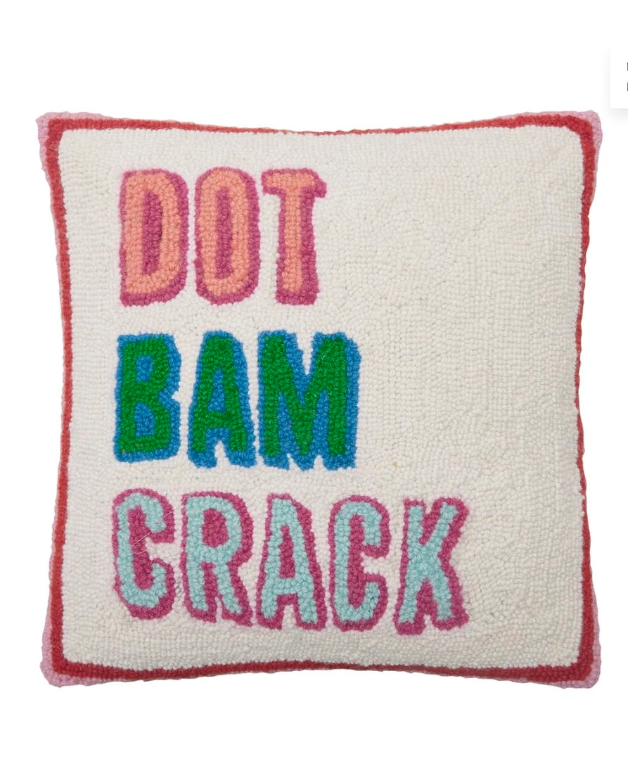 Dot Bam Crack Hook Pillow