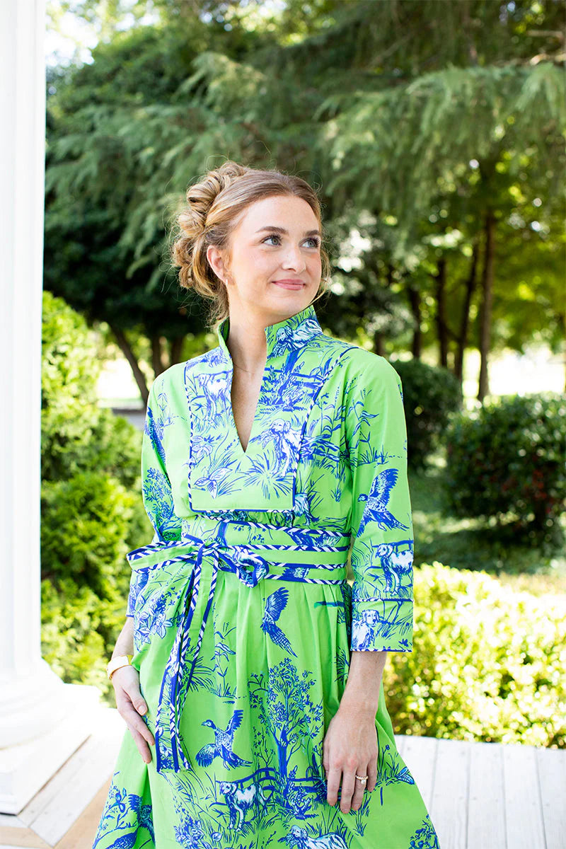 Long Deb Dress-Field & Feather