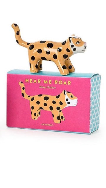 Hear Me Roar Ceramic Ring Holders