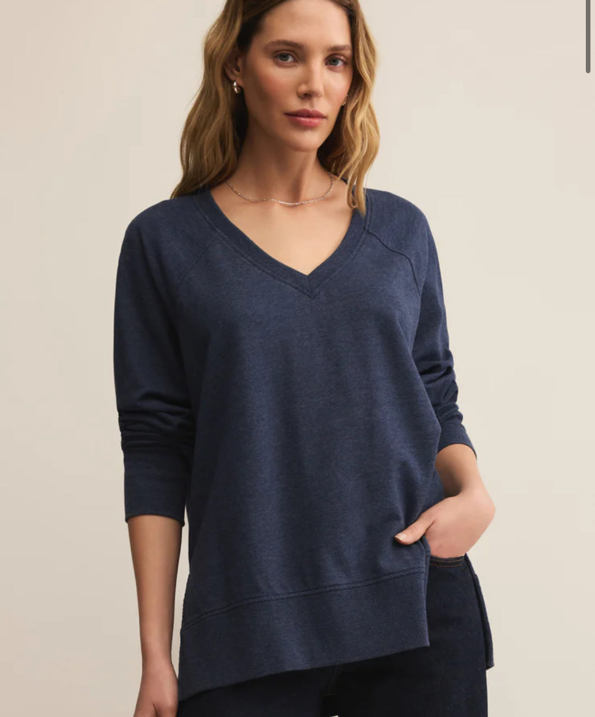 Weekender V Neck - Blue Sapphire
