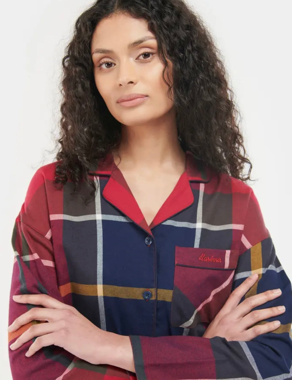 Barbour Large Scale Ellery Pj Set-Large Red Tartan