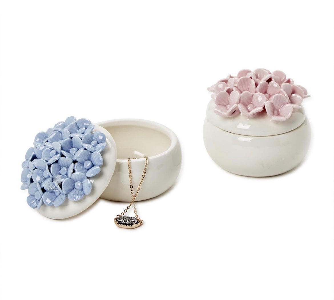 Hydrangea Trinket Jewelry Box