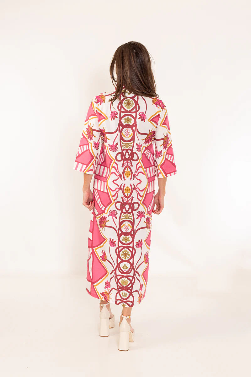 Bouvier Long Dress-Raspberry Trail