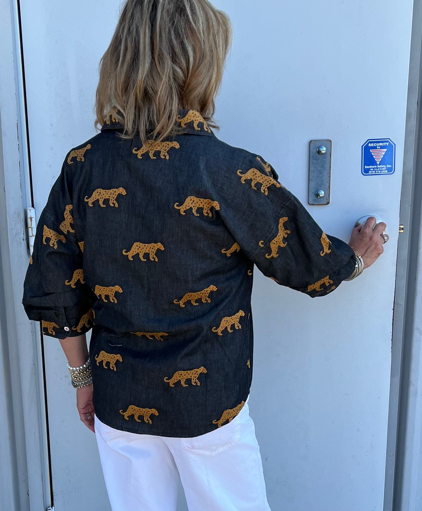 Milano Black Cheetah Top