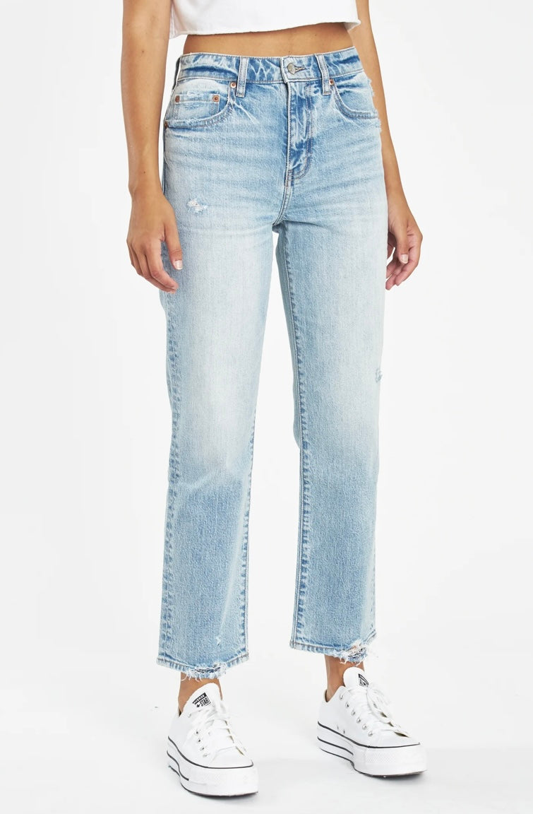 Daze Denim Straight up High Rise Straight Leg Jean