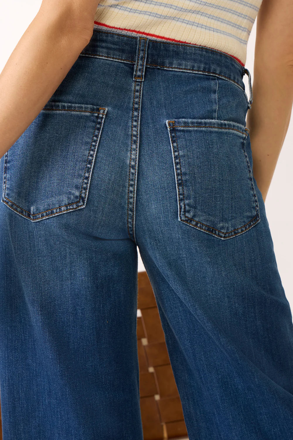 Meg Wide Leg with Front Paych Pockets