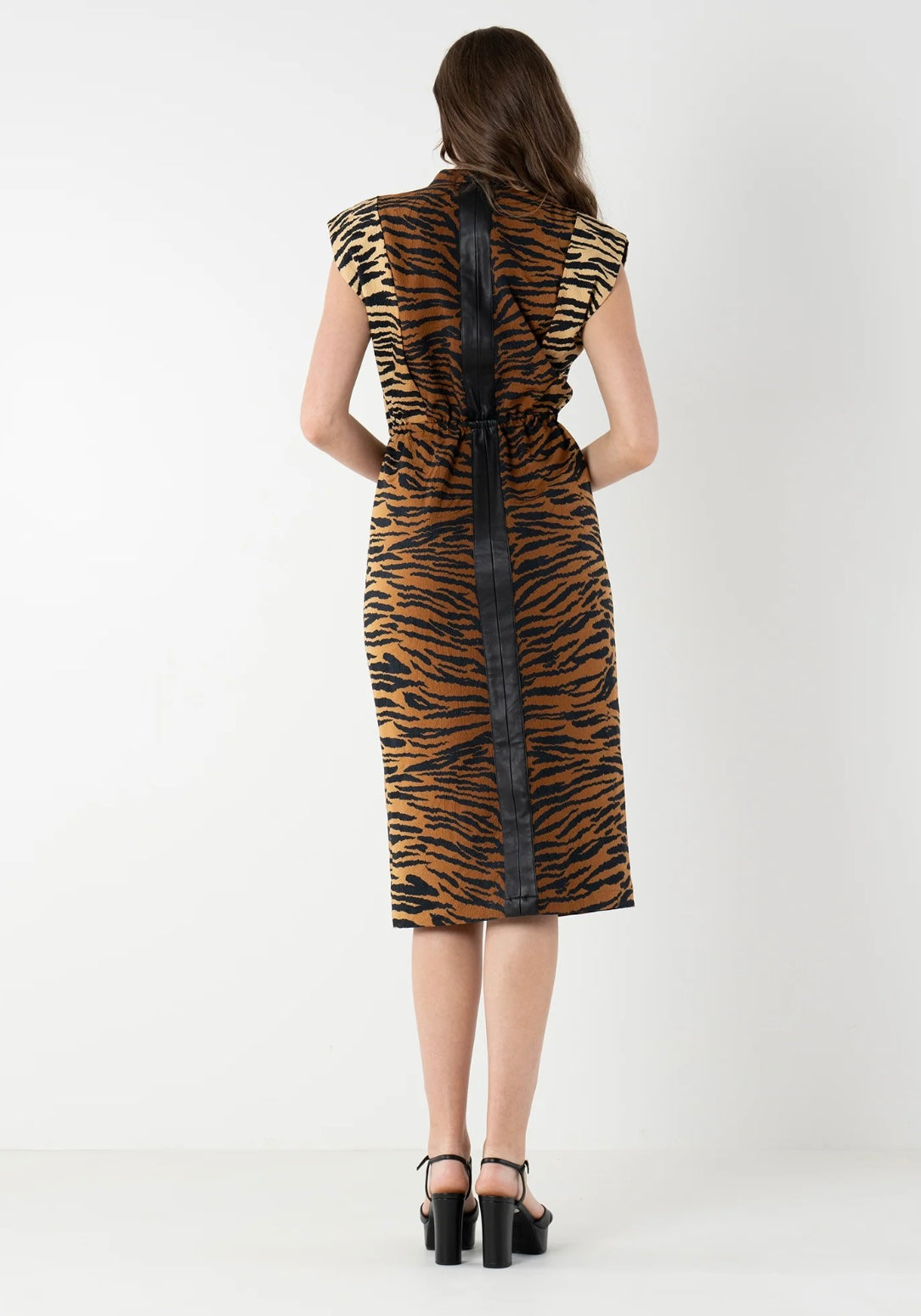 Tiger Jacquard Meme Dress