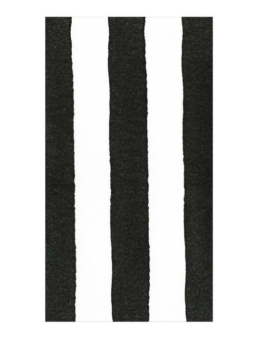 Cafe Stripe Black Paper Linen Guest Towels