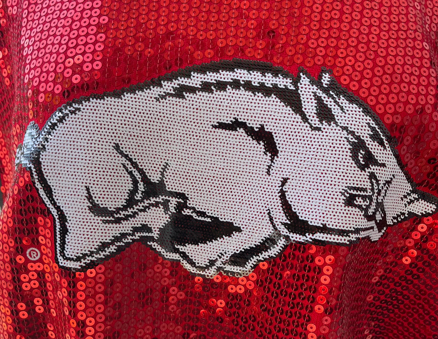Arkansas Razorback Full Sequin Vest
