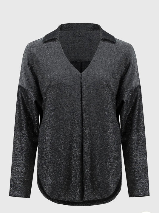 Joseph Ribkoff Shimmer V Neck