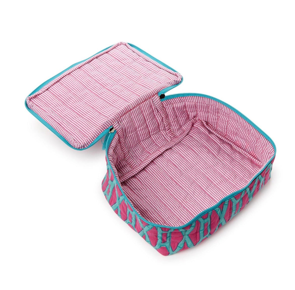 Preppy Bamboo Cotton Block Printed Packing Cubes Set