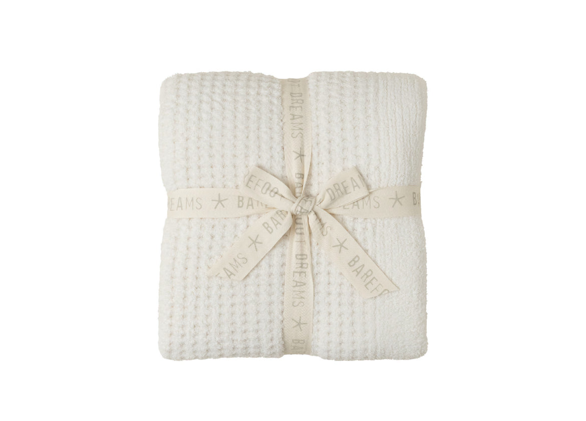 CozyChic Waffle Throw-Cream