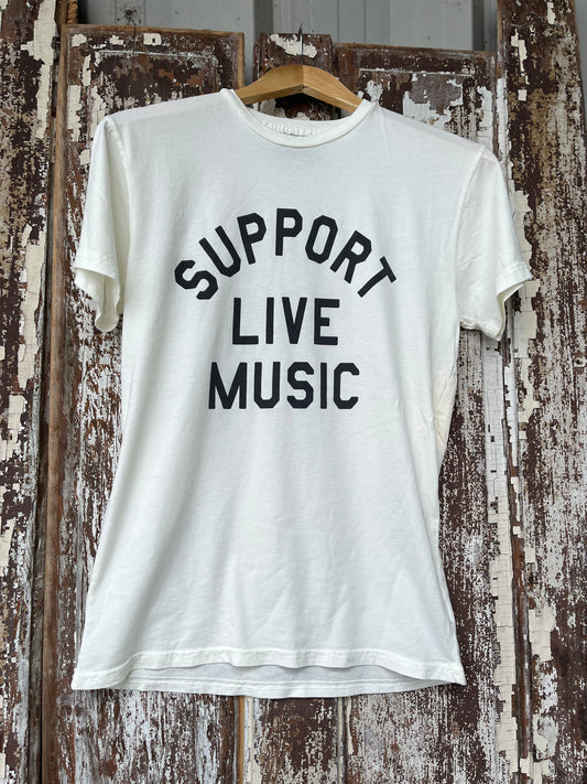 Support Live Music Vintage Tee