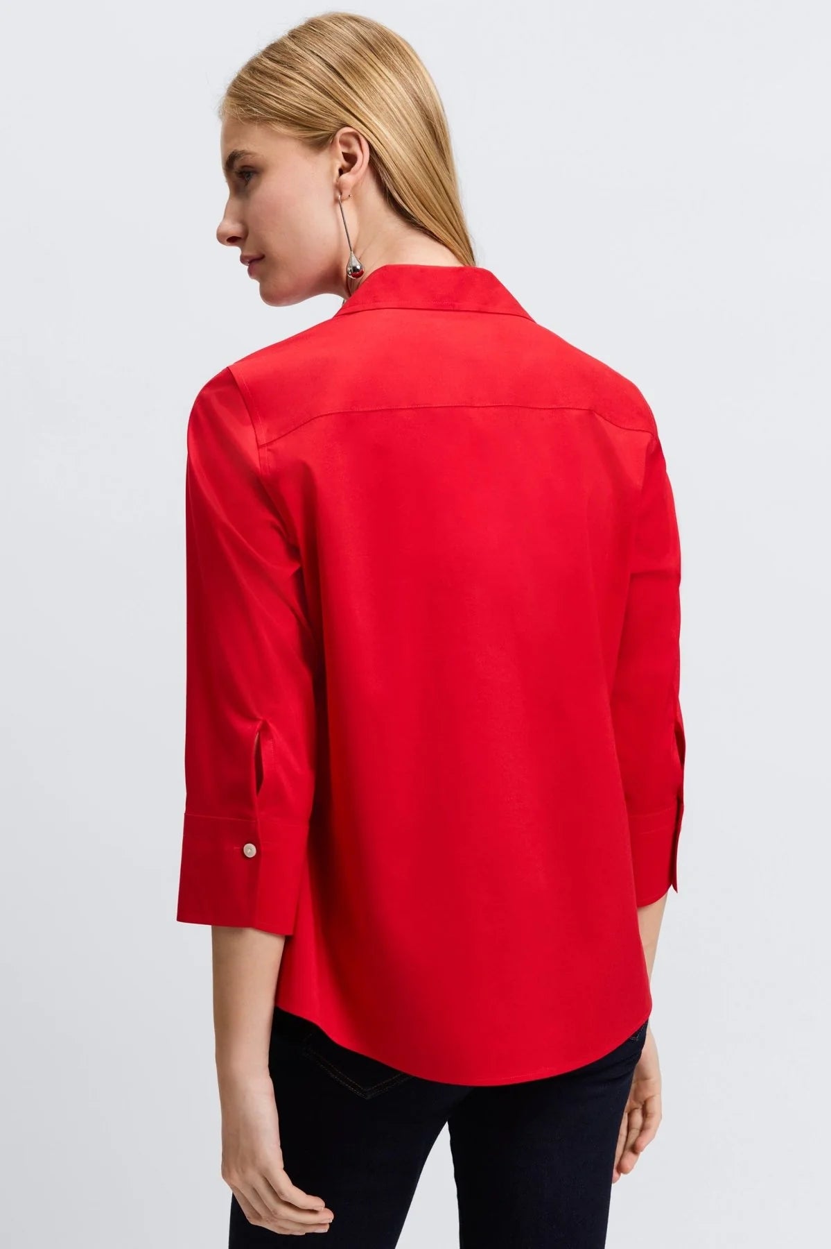 Mary No-Iron Top-Red