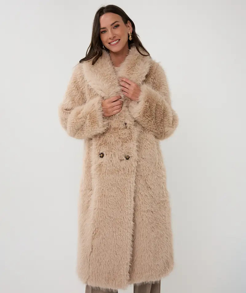 Faux Fur Long Coat