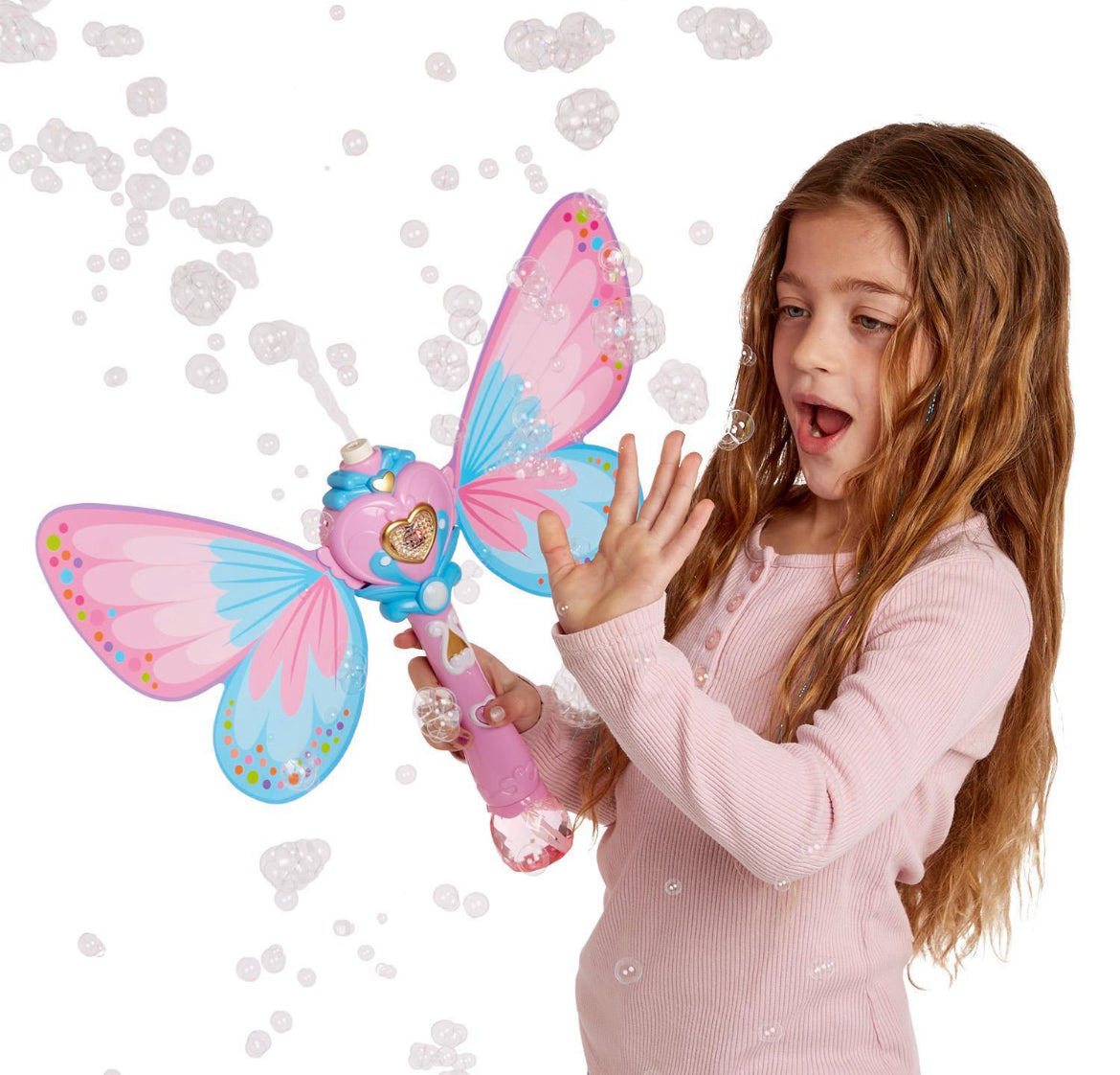Fairy Butterfly LED Bubble Wand