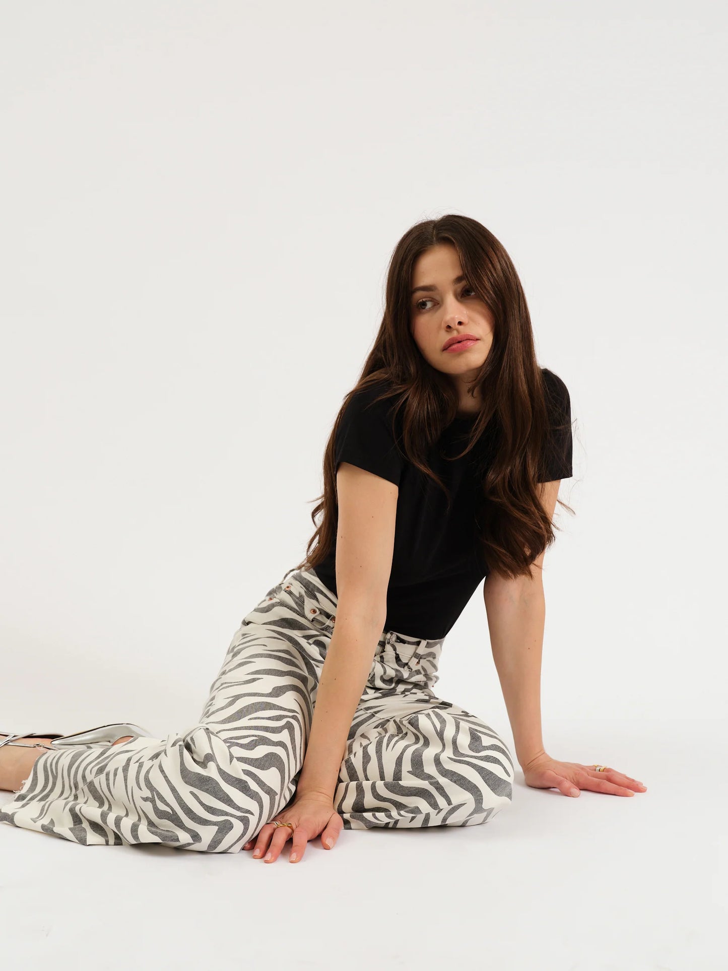 FAR OUT HIGH RISE WIDE-ZEBRA