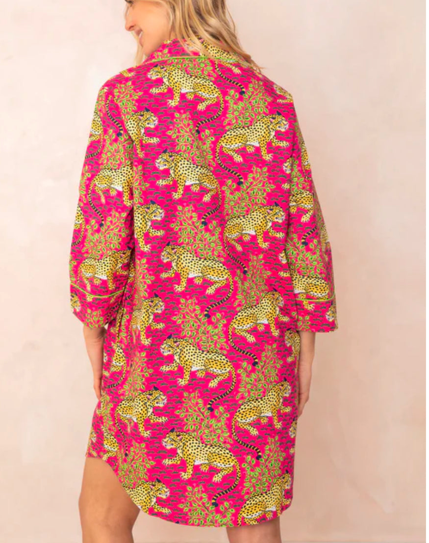 Sleep Shirt-Bagheera Hot Pink