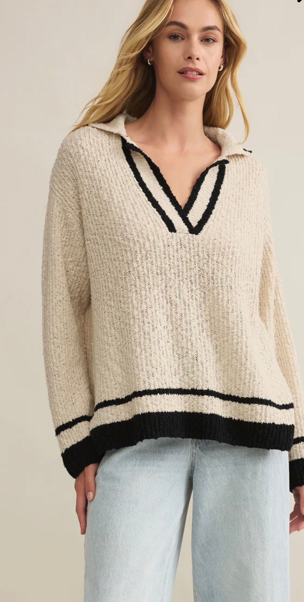 Hammond Polo Sweater-Natural