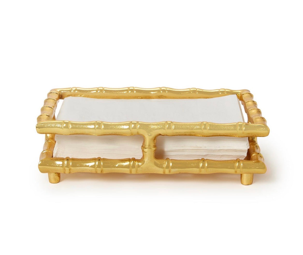 Golden Bamboo Guest Towel / Napkin Holder